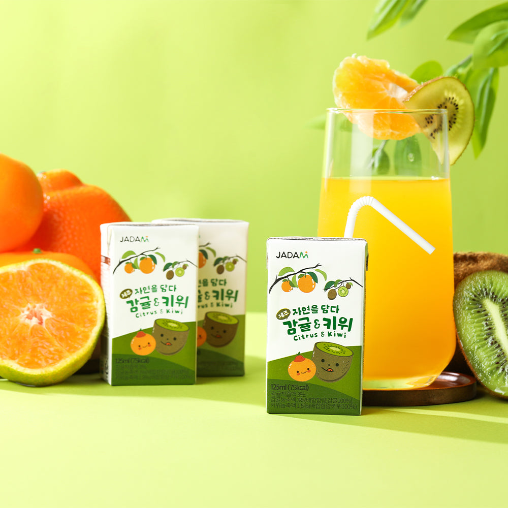 🌿 The Pure Taste of Jeju: Organic Hallabong, Tangerine, and Kiwi🍊🥝 (24ea/box)