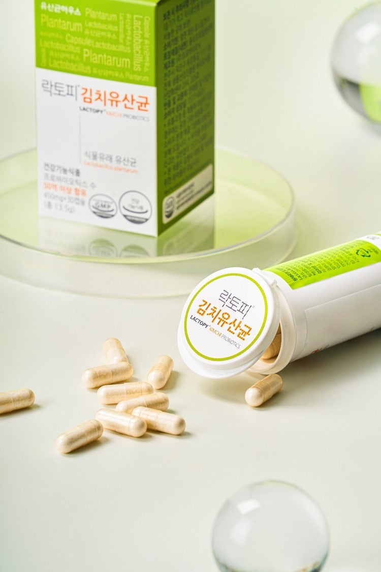Lactopy Kimchi Probiotics - Daily Gut Health with Korean Fermentation Power