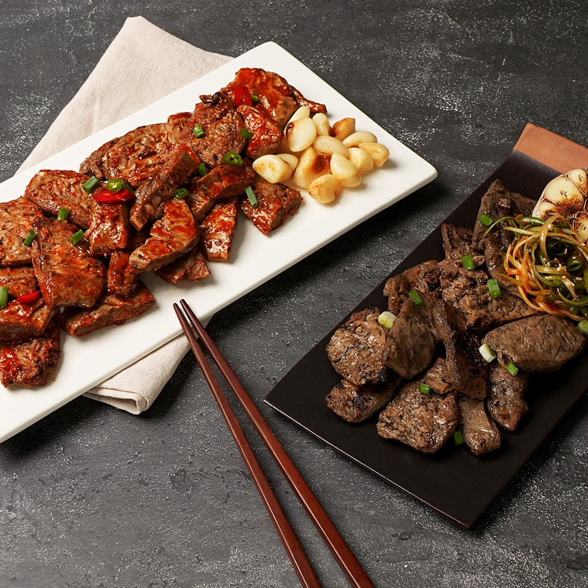 Korean Vegan Galbi Bliss🌟 (Soy Sauce Flavor, Spicy Flavor)