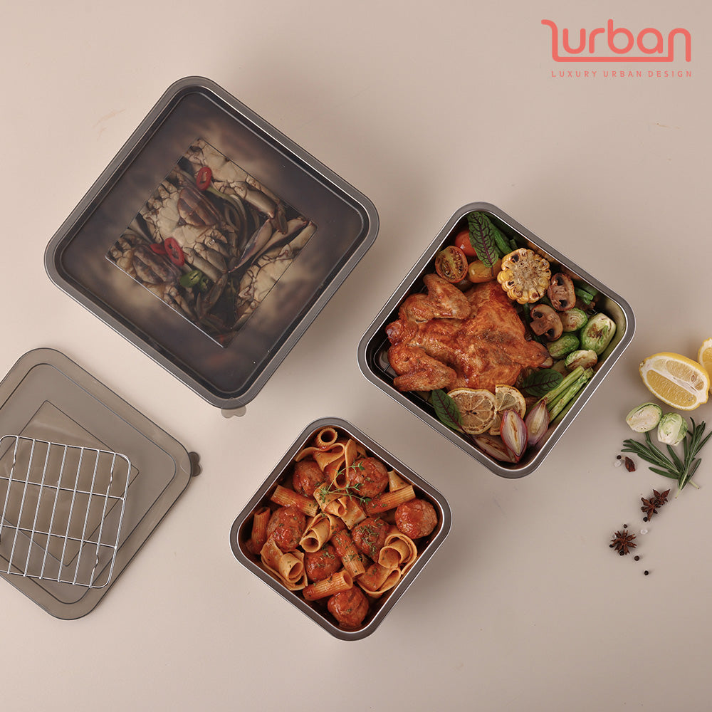 🍽️ Ultimate Kitchen Essential - Premium Stainless Steel Cooking & Storage Kitchenware 🍳✨ (3 sizes)