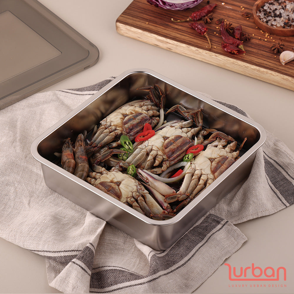🍽️ Ultimate Kitchen Essential - Premium Stainless Steel Cooking & Storage Kitchenware 🍳✨ (3 sizes)