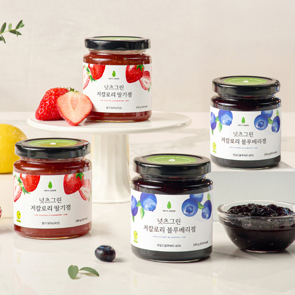 Guilt-Free Fruit Jelly — Sweet, Light, and Clean! (Strawberry🍓, Blueberry🫐)